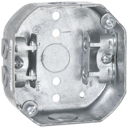Southwire Electrical Box, 14 cu in, Octagon Box Type, Steel, Octagon Shape 54151-BX-UPC
